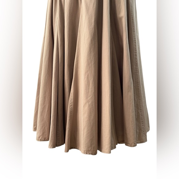1990’s Western Style Khaki Full Skirt by Kenneth Gordon - Picture 3 of 6